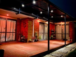 Pergola with Lights in Caringbah South, NSW